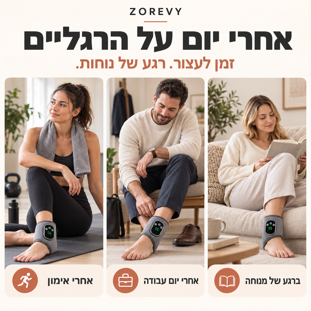 ZOREVY – חימום ועיסוי רטט לרגע של נוחות בקרסול